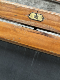 Hoog authentiek schoolbord uit de jaren 40 50 merk Dox Lier 147790 verkocht