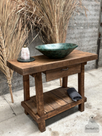 Oude werkbank klein 147806 122 cm lengte verkocht