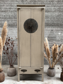 Oude hoge Chinese kast 230 cm hoog 148072