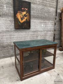 Antieke keukeneiland met marmer werkblad 147866 lengte 126 cm