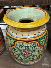 Oosterse houten melkpot handgemaakt kunstwerk voor je interieur147885c 31,5 cm hoog