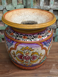 Oosterse houten melkpot handgemaakt kunstwerk voor je interieur 147886q 36 cm hoog
