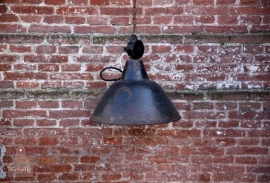 Oude fabriekslamp, zwart (131048) verkocht