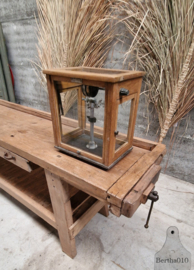 Authentieke Houten Werkbank uit Frans Atelier 147375 lengte 239 cm