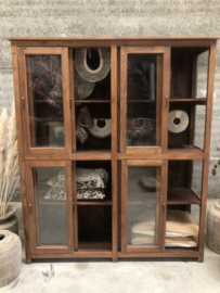 Oud Engelse vitrinekast XL (145516) verkocht