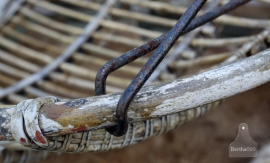 Antieke rotan/manou hangmat (131373)..verkocht