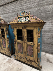 Antiek Oosterse houten kasten  set van 2  ca 1900 1940 147920 147921