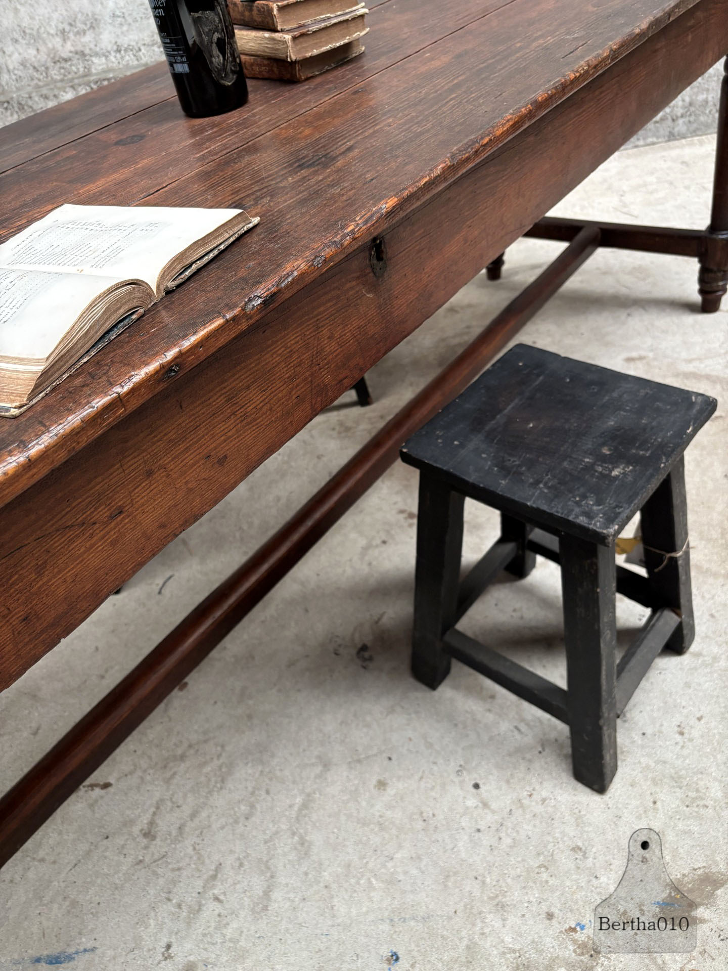 Authentieke 19e-eeuwse Eiken boerentafel – 270 cm 147565
