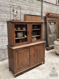 Prachtige jaren '30 eikenhouten schoolkast 147029