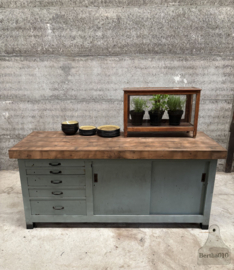 Oude werkbank toonbank keukeneiland 147658