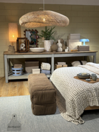 Authentieke Hollandse ateliertafel jaren 30 40 300 cm lang 147823b