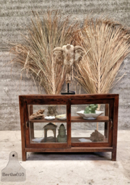 Antieke Engelse vitrine, geheel van glas  (147203) verkocht
