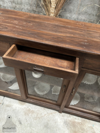 Authentieke oude winkeltoonbank vitrinekast  ca  jaren 20 40 147867