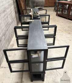 Set van 2 unieke jaren 30 dubbelzijdige vitrine winkelkasten 147869 147870