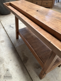 Historische timmermanswerkbank van massief eiken 147931 lengte 182