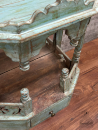 Middelgroot Oosters oud houten altaar handgemaakt, mystiek 147877b