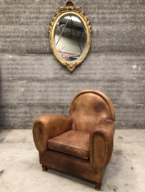 XL oude fauteuil schapenleer (146372) verkocht