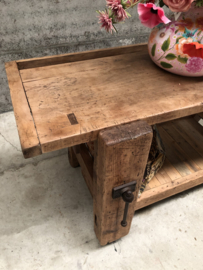 Oude werkbank met lade (146346) 157 cm lengte verkocht