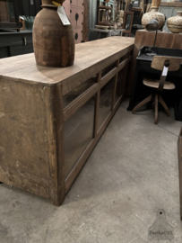 Iconische toonbank uit de jaren 40 van 356 cm lang keukeneiland dressoir 147821a verkocht