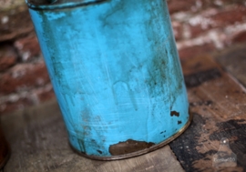Oude oliekan blauw (131202)..verkocht