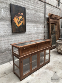 Authentieke antieke winkelvitrine  toonbankkast 147853