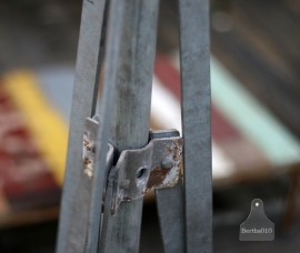 Oude industriele staande lamp (130641)..verkocht
