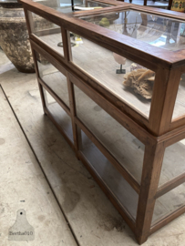 Originele houten toonbankvitrine winkel musea ca 1920 147852