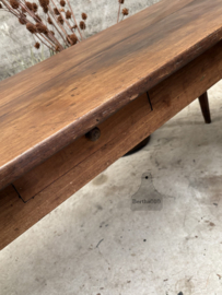 Originele ruim 100 jaar oude eiken boerentafel 148212 lengte 180 cm