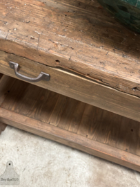 Authentieke werkbank timmermanschool 157 cm lengte 147794 verkocht