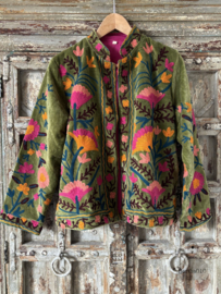148036C wearable art oftewel draagbare kunst Suzani jas S/M