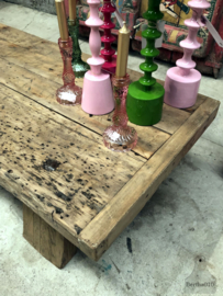 Antieke robuuste salontafel (146430) 138 cm lengte