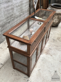 Originele houten toonbankvitrine winkel musea ca 1920 147852