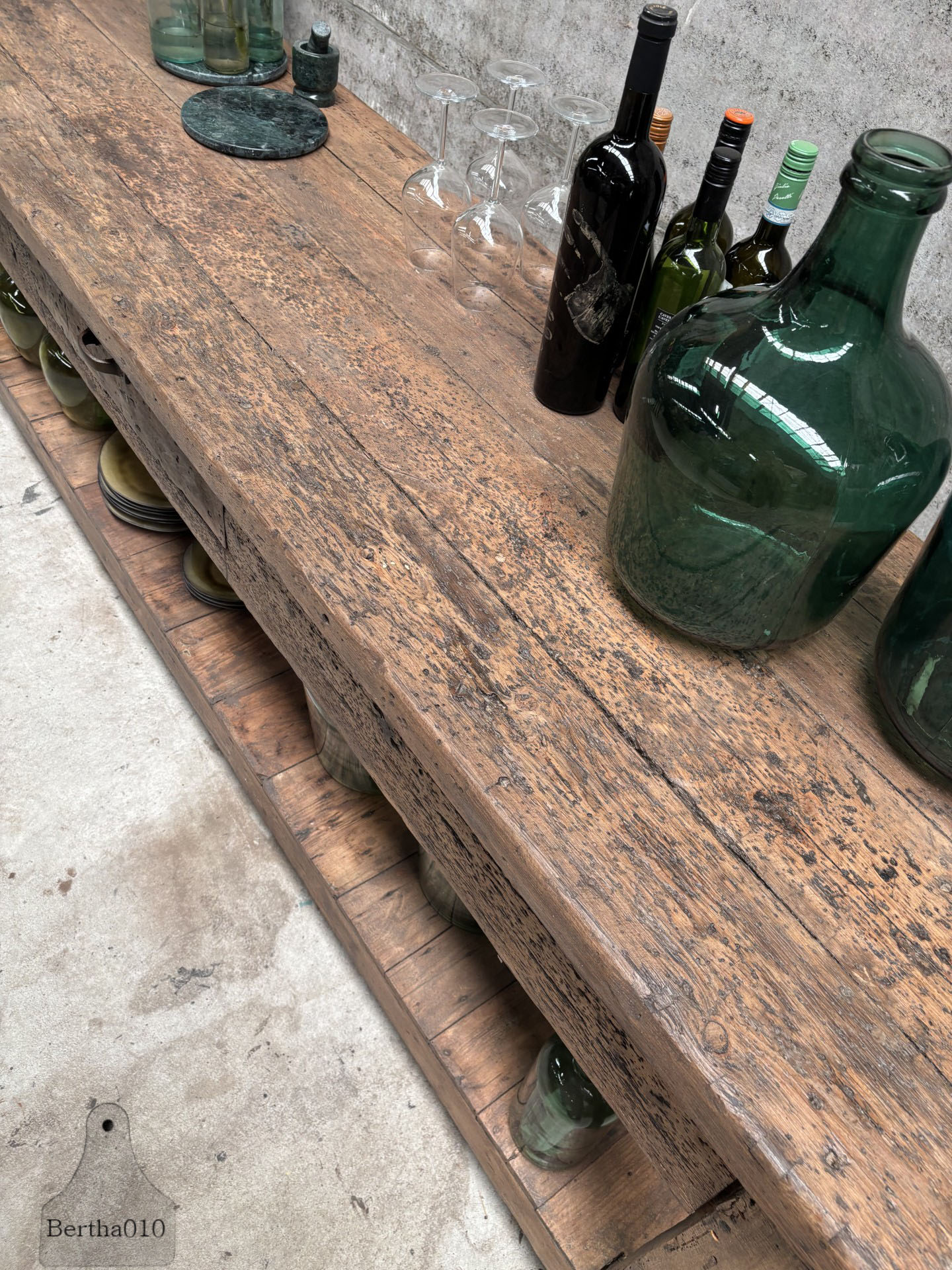 Antieke eiken werkbank  100 jaar oud vakmanschap 147526