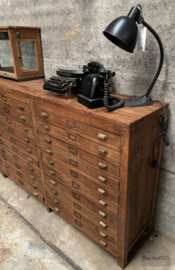 Antieke museum drukkerij ladekast  147772