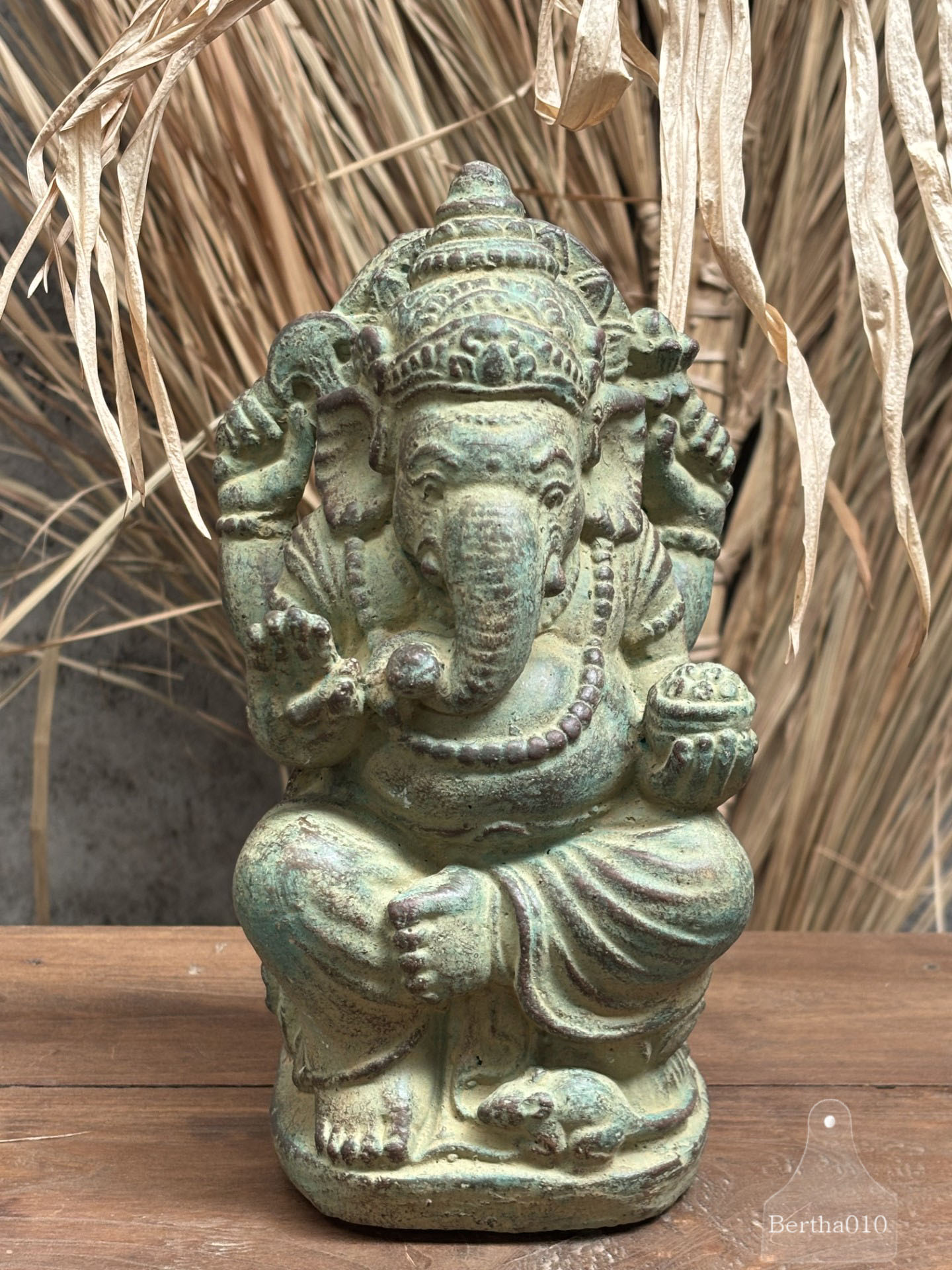 Stenen beeld Ganesha 28 cm hoog 147508