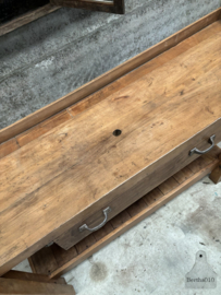 Historische timmermanswerkbank van massief eiken 147931 lengte 182