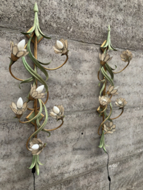 Originele Italiaanse wandlampen Banci Firenze parelmoer bloemen 147969