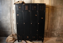 3, 4 of 5 deurs locker, zwart (132480)