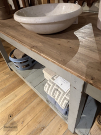 Authentieke Hollandse ateliertafel jaren 30 40 300 cm lang 147823b