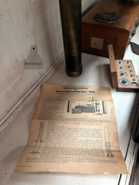 Zeldzame vondst, complete antieke Duitse graanmeter en weegset uit de jaren '30! (148040)