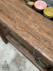 Oude timmermanswerkbank 156 cm lengte 147795 verkocht