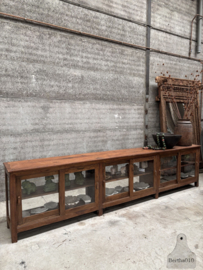 Antieke winkelvitrine dressoir XXL lengte 369 cm 148167