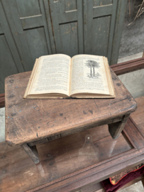 Antieke houten schoolbankjes  80 tot 100 jaar oud 148168