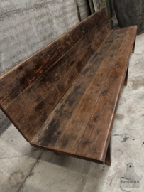 Authentieke museumbank uit het begin van de 20e eeuw 288 cm 147761 verkocht