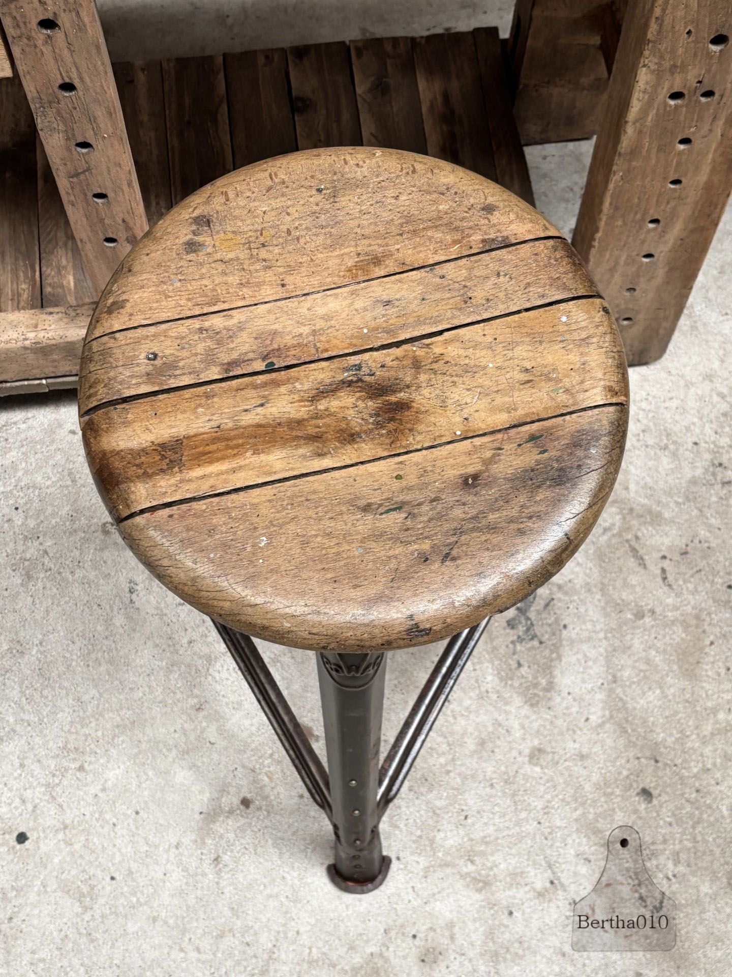 Originele hoge ROWAC kruk ca 1930 Designicoon 147569