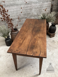 Originele ruim 100 jaar oude eiken boerentafel 148212 lengte 180 cm