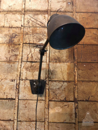 Oude ijzeren bureaulamp, wandlamp (138543) verkocht