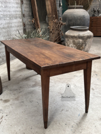 Originele ruim 100 jaar oude eiken boerentafel 148212 lengte 180 cm