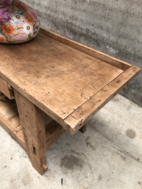 Oude werkbank met lade (146346) 157 cm lengte verkocht
