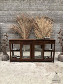 Authentieke oude winkeltoonbank vitrinekast  ca  jaren 20 40 147867